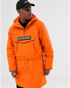 Оранжевая удлиненная куртка Rainforest Napapijri