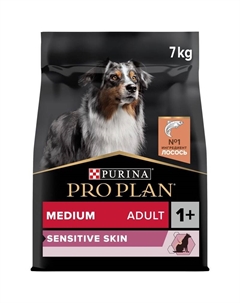 Medium Sensitive Skin сухой корм для взрослых собак средних пород с чувствительной кожей с лососем и рисом - 7 кг Purina pro plan