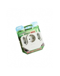 Сетевой фильтр MRG (адаптер на 3 розетки) белый Most