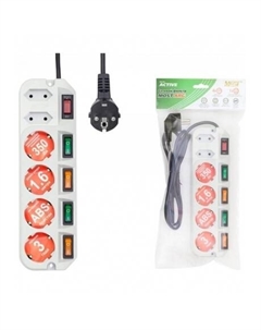 Сетевой фильтр ARG белый 1.6м Most