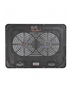 Подставка для ноутбука BU-LCP156-B214H 15.6" (355x255x30мм 2xUSB 2x 140ммFAN 900г) металлическая сетка/пластик черный Buro