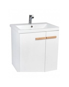 Тумба VIANT "Мюнхен" COMO 80 2 ств подвесная белая 425х760х620 (VMUN80COBEL-T2STP) Viant