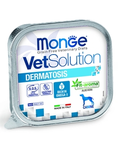 Корм для собак VetSolution Dermatosis с чувствительной кожей ламист. 150г Monge