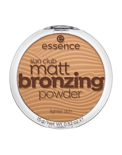 Пудра - бронзатор для лица Sun Club Matt Bronzing Powder 01 15г Essence