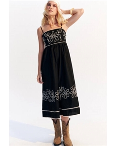 Сарафан миди хлопковый с вышивкой Befree