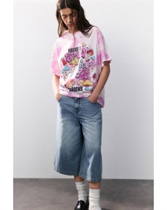 Футболка с эффектом тай-дай и принтом Befree