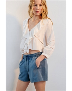 Шорты трикотажные с вареным эффектом Befree