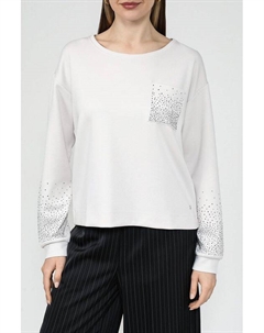 Свитшот с карманом и стразами Monari