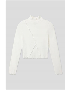 Лонгслив хлопковый с воротником стойкой Ovs