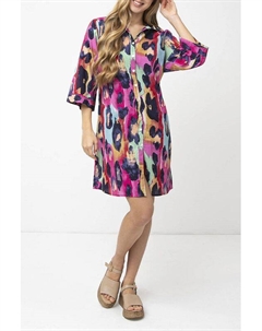 Туника хлопковая с принтом Fabretti