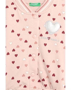 Толстовка бомбер на кнопках Benetton