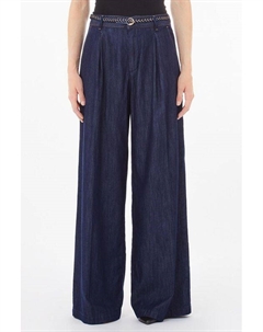 Джинсы с защипами с широкими брючинами Liu jo