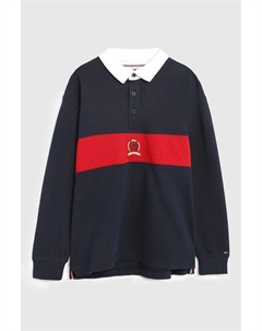 Поло хлопковое с длинным рукавом Tommy hilfiger