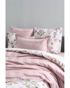 Наволочка с ушками из сатина с жаккардовой полосой Suite Stripe 21maison