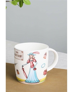 Фарфоровая кружка с принтом Hobbi 21maison