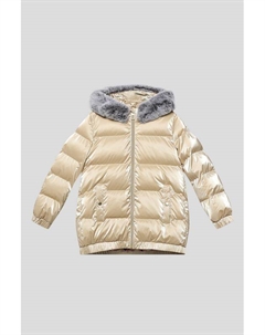 Куртка пуховая с мехом на капюшоне Geox