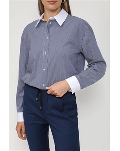 Хлопковая рубашка в полоску Rinascimento