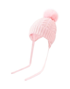 Шерстяная шапка с помпоном Panda&elephant