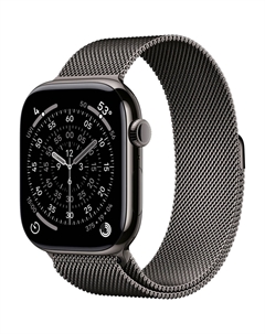 Смарт-часы Apple Watch Series 11 Titanium GPS + Cellular 46 мм Slate M/L, миланская петля