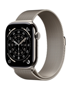 Смарт-часы Apple Watch Series 11 Titanium GPS + Cellular 46 мм Natural M/L, миланская петля