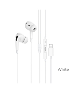 Проводная гарнитура M1 Pro Original, Lightning, белый (6931474728609) Hoco