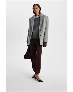 Джемпер из меланжевой пряжи серого цвета 2mood