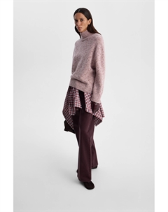 Свитер из меланжевой пряжи бледно-розового цвета 2mood