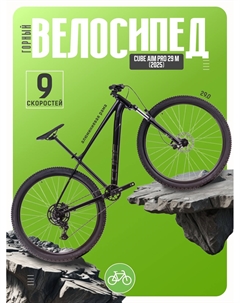 Горный велосипед Aim Pro 29, год 2025, цвет Черный-Черный, ростовка 20.5 Cube