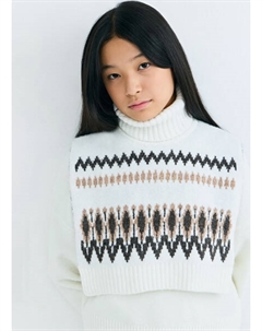 Шарф-манишка для девочек, Белый Ostin