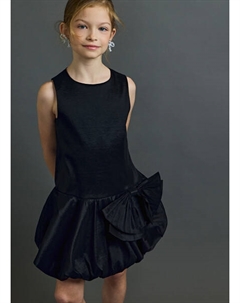 Платье с пышной юбкой и бантом для девочек, Черный Ostin