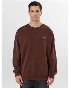 Свитшот мужской коричневый с печатью Mark formelle