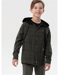 Рубашка текстильная с капюшоном из трикотажа для мальчиков Playtoday tween