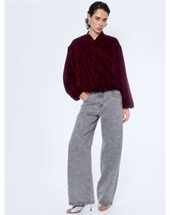 Джинсы WIDE LEG с подвесками и стразами Sela