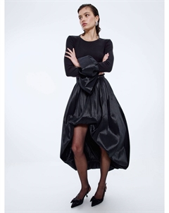 Юбка-баллон из фактурной тафты Sela