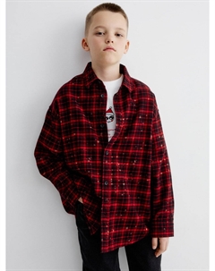 Рубашка из твила в клетку для мальчиков Sela