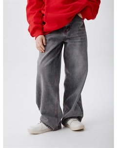 Джинсы Straight fit с красной строчкой для мальчиков Sela