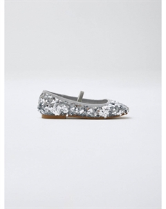 Балетки с пайетками для девочек Sela