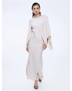 Сатиновое платье с широкими рукавами Sela