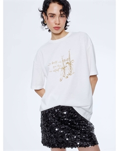 Футболка оверсайз с принтом Sela