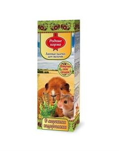 Лакомство для грызунов, зерновая палочка с морскими водорослями - 45 г, 2 шт Родные корма