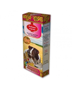 Лакомство для грызунов, зерновая палочка с витаминами и минералами - 45 г, 2 шт Родные корма