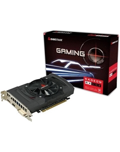 Видеокарта PCI-E Radeon RX550 (VA5505RF41) 4GB GDDR5 128bit 14nm 1100/6000MHz DVI/HDMI/DP Biostar