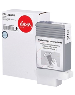 Картридж струйный 2884C001 (PFI-120 MBK) для Canon imagePROGRAF TM-200/TM-205/TM-300/TM-305, пигментный тип чернил, черный матовый, 130 мл. Sakura