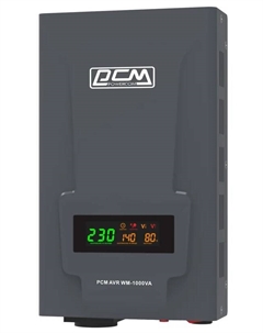 Стабилизатор напряжения WM-1000VA 800Вт 1000ВА графитовый Powercom