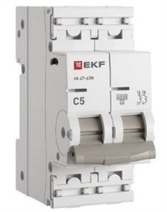 Автоматический выключатель M636205C 2P 5А (C) 6кА ВА 47-63N PROxima Ekf