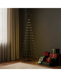 Светящаяся электрическая фигура Елка 304 светодиодов h180 см Kreaforta