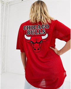 Сетчатый бейсбольный топ с логотипом Bulls Nba