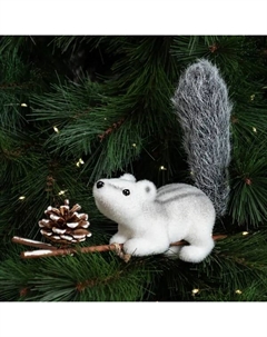 Фигура декоративная Белка 40 см серый Kreaforta