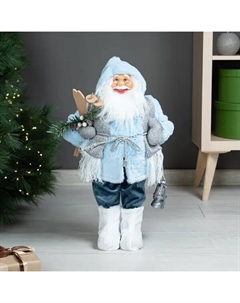 Фигура декоративная Санта 60 см синий Kreaforta