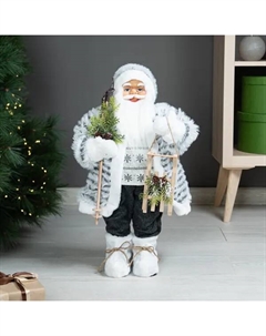 Фигура декоративная Санта 60 см серый Kreaforta